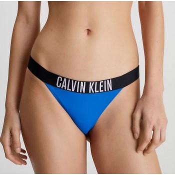 Calvin Klein γυναικείο μαγιό bottom brazilian σε μπλε ρουά χρώμα,κανονική γραμμή,100%polyester KW0KW01984 C4X Calvin Klein γυναικείο μαγιό bottom brazilian σε μπλε ρουά χρώμα,κανονική γραμμή,100%polyester KW0KW01984 C4X